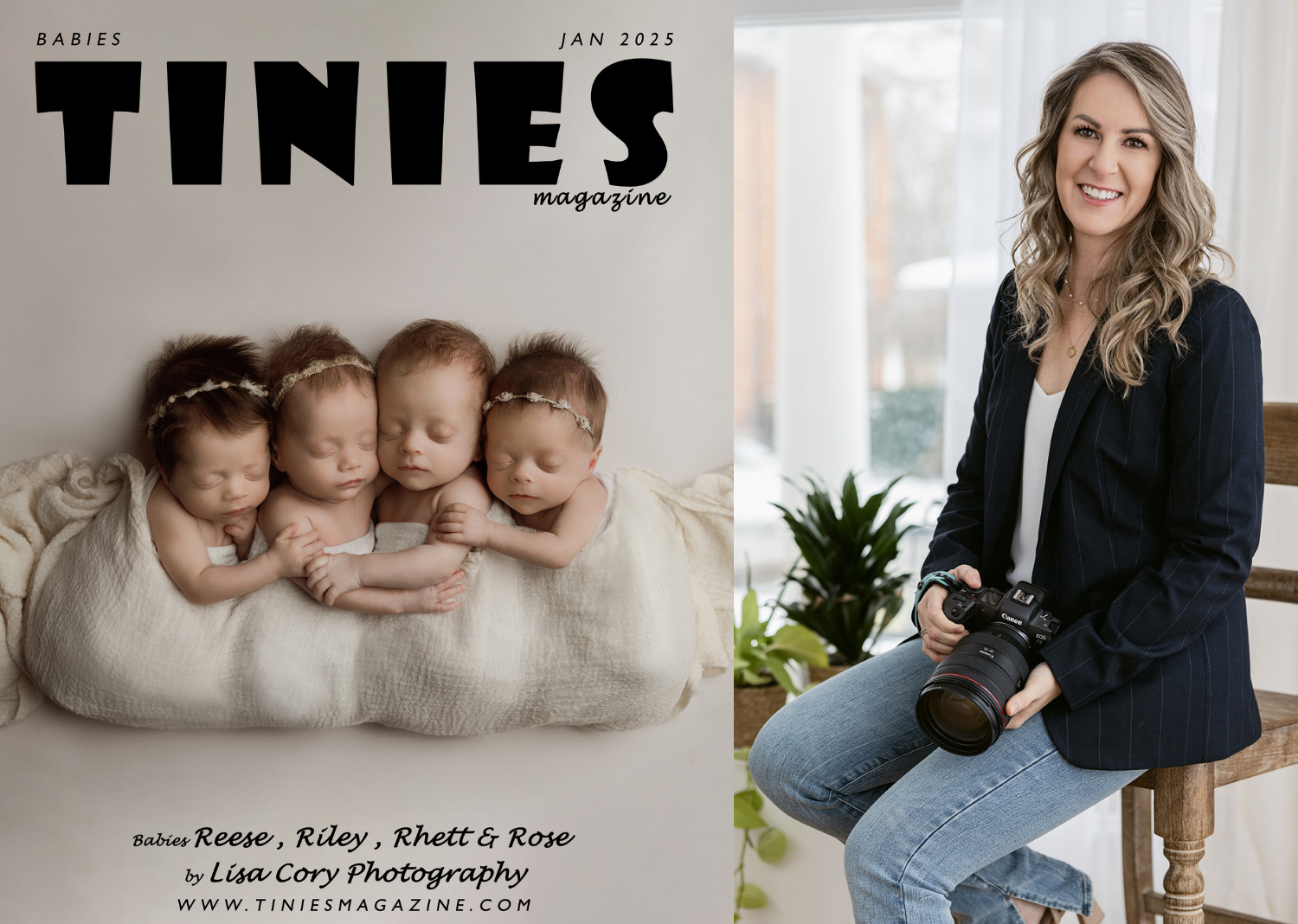 Behind the Lens: Four Little Hearts, One Unforgettable Moment:Lisa Cory on the Art of Capturing Quadruplets in Their Most Precious Days